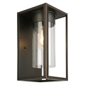 Eglo 1X60W Outdoor Wall Light W/ Oil Rubbed Bronze Finish & Clear Glass 203032A